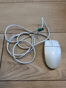 Vintage Logitech M-S34 Roller Ball Computer Mouse PS/2 - Picture 1 of 3