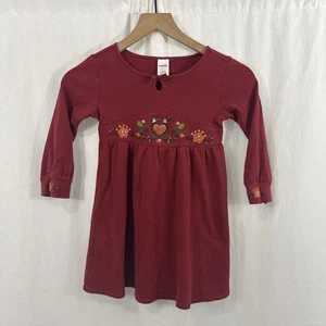 SCEGLI Gymboree Vestito Rosso Bambina Usato in Ottime Condizioni Park City Luxe City Sidewalk Taglia 6 - Foto 1 di 10