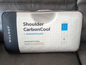 Malouf Shoulder CarbonCool LT + OmniPhase Pillow Acting Dual Cooling Queen - Picture 1 of 7