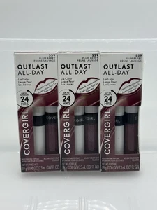 CoverGirl Outlast All-Day Lip Color, Plum Berry, 0.07 fl oz, 3 pack - Picture 1 of 3