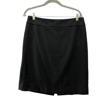 J. Falda lápiz Crew mezcla de lana para mujer 8 negra abertura trasera ropa de trabajo profesional Foto 1 de 4