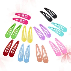 50 Pcs Metal Clips for Hair Snap Hairpins Pure Color Barrettes - Picture 1 of 11