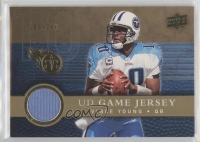 2008 Upper Deck UD Game Jersey Gold /200 Vince Young #UDGJ-VY - Image 1 of 2