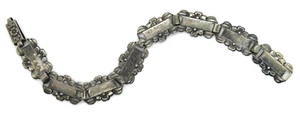 Antiguo Coro México Plata Esterlina 925 Olvídame No Flor Pulsera - Imagen 1 de 6