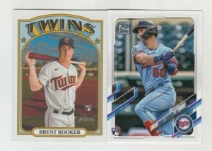 (7) Brent Rooker 2021 TOPPS HERITAGE HIGH # + 2021 TOPPS SERIES 2 ROOKIE LOT - Picture 1 of 1