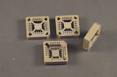 Lote de 4 822499-3 Tyco Electronics IC Socket 20 Pos Cuadrado 1.27mm SMT PLCC NOS Foto 1 de 2