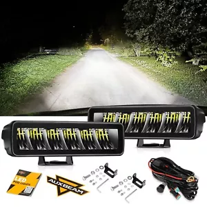 Par AUXBEAM 6 pulgadas 180W luces de trabajo tira de luz barra de luz parachoques lámparas antiniebla - Imagen 1 de 7