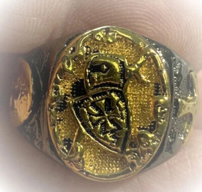 Cooler Tempelritter Herren Ring Größe 62 - Bild 1 von 3