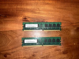 Qimond HYS64T64000HU-3.7-A 512MB 533MHZ DDR2 RAM TWO STICKS - Picture 1 of 2