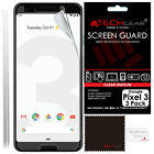 3 Pack Of Techgear Clear Screen Protector Covers For Google Pixel 3 (5.5")