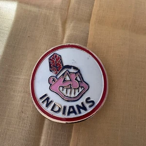 Cleveland Indians Chief Wahoo Gürtelschnalle Major League Baseball 1970’s Original - Bild 1 von 3