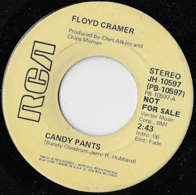 Candy Pants / Floyd Cramer (Promo) (Mono Stereo) VG+ - Image 1 of 2