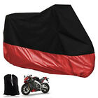 XXL Motorcycle Cover Road Motorbike Waterproof Outdoor UV Protector Black Red US