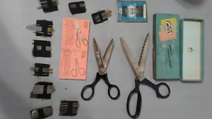 VINTAGE WISS PINKING SHEARS SCISSORS MODEL C Original Box & SN7 - Picture 1 of 11