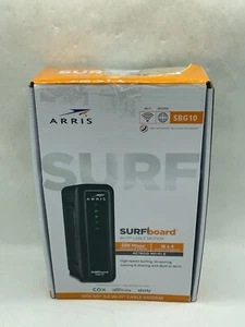 ARRIS SURFboard SBG10 DOCSIS 3.0 16 x 4 Gigabit Cable Modem & AC1600 Wi-Fi Route - Picture 1 of 7