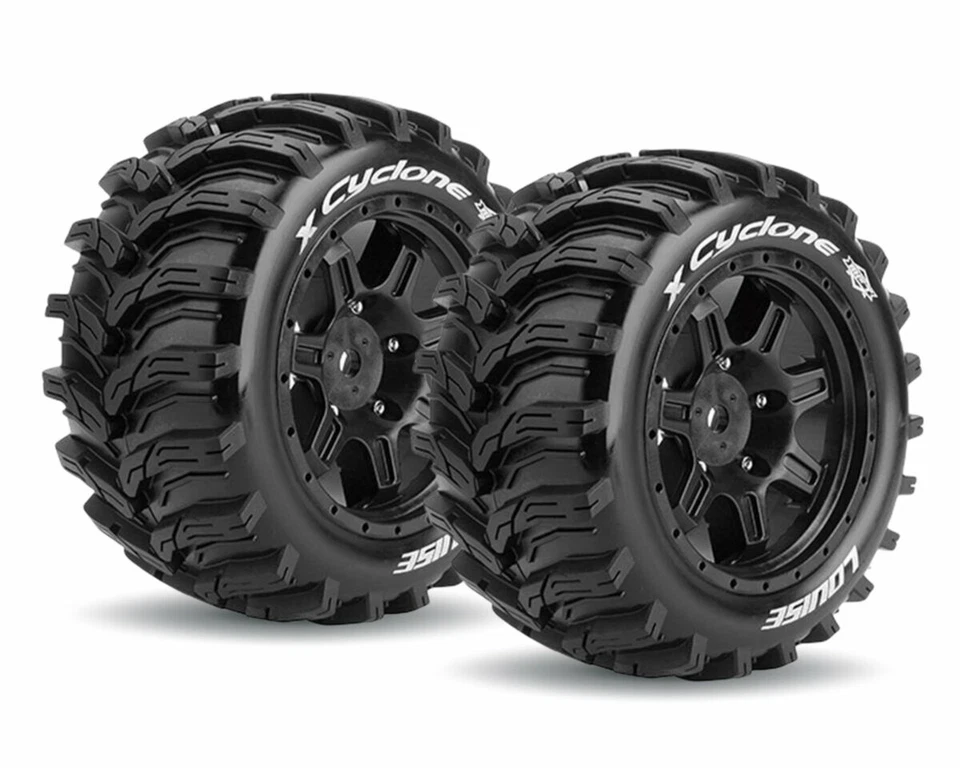 LOUISE X-CYCLONE Sport Reifen Felge schwarz für X-MAXX LOUT3298B X-Maxx 8S,  - Bild 1 von 1