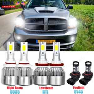 For 2009-19 Dodge Ram 1500 2500 3500 4500 5500 6X 6000K LED Headlight +Fog Light - Picture 1 of 12