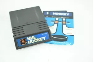 Videojuego de colección NHL Hockey (Intellivision, 1980) cartucho y superposiciones - Imagen 1 de 4