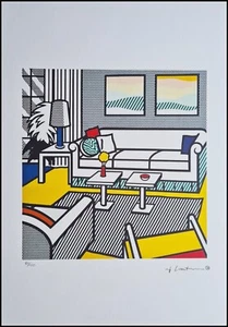 Roy Lichtenstein * Interno Con Riposo..* Litografia Firmata * Limitata # 80/150 - Bild 1 von 9