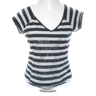 Футболка Rock Culture гитара графика в полоску с v-образным вырезом для подростков 14-16 - Изображение 1 из 4