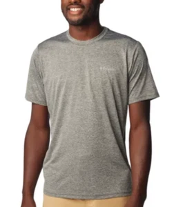 Columbia Hike Moisture-Wicking Crew Neck T-shirt Men's XL Black Heather Pullover - Picture 1 of 16
