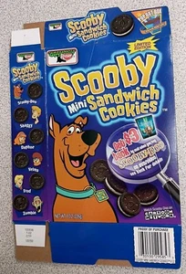 2002 VINTAGE KEEBLER SCOOBY DOO MINI SANDWICH  COOKIES EMPTY FLAT BOX - Picture 1 of 6