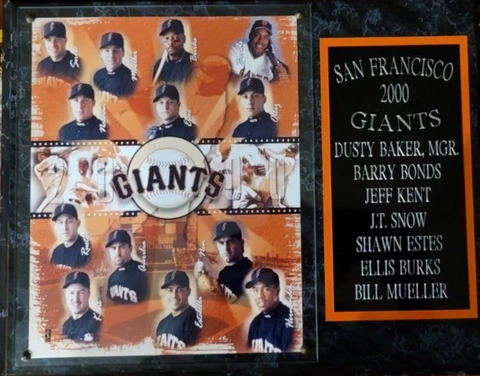 SAN FRANCISCO 2000 GIANTS PLAQUE Cover