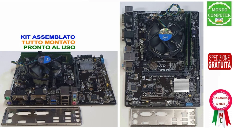 SCHEDA MADRE SOCKET 1151 ASUS H110M-C/D520MT/DP-MB CPU CORE i5 6400 - Immagine 1 di 1
