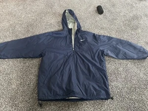 Vintage Nike Jacke Größe M blau hellgrau isoliert wendbar 90er - Bild 1 von 14