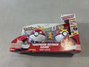 Pokémon Surprise Attack Game Bulbasaur Poke Ball Pikachu Battle Gift Pokemon - Picture 1 of 5