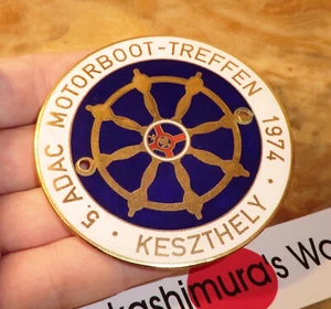 BOOTABZEICHEN ADAC Motorboot Treffen KESZTHELY Balaton (UNGARN) 1974 DR63 - Bild 1 von 5