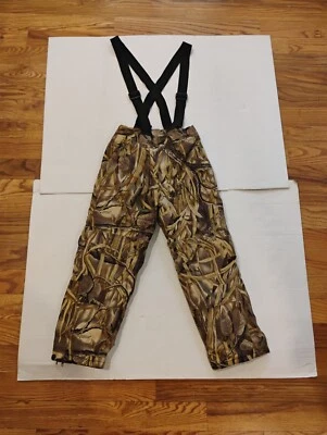Cabelas Kids Camouflage Insulated Hunting Bibs Overall Snow Pants M  - Image 1 of 4