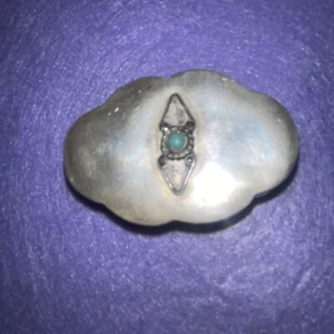 Ichala MEXICO Vintage Sterling Silver Small Turquoise Pill, Snuff, Trinket Box - Picture 1 of 3
