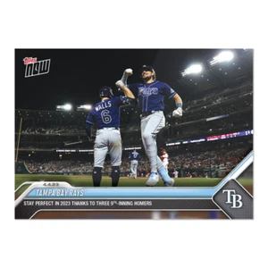 Tampa Bay Rays - 2023 MLB TOPPS NOW Card 47 - stay perfect three 9th inning HRs - Picture 1 of 2