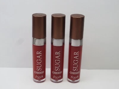 СВЕЖИЙ САХАР ВИШНЕВЫЙ БЛЕСК ДЛЯ ГУБ ЛЕЧЕНИЕ 0,2 УНЦИЙ ДЕТАЛИ * ЛОТ ИЗ 3 * - Изображение 1 из 3
