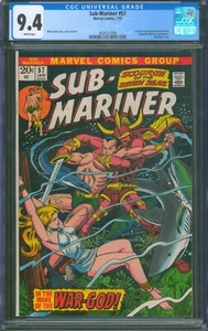 The Sub-Mariner #57 🌟 CGC 9.4 White Pages 🌟 Venus Marvel Comic 1973 - Picture 1 of 2