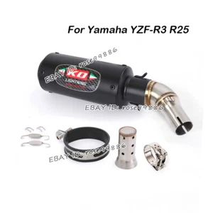 For Yamaha YZF-R3 YZF-R25 Exhaust System Muffler Pipe With DB Killer Silencer - Picture 1 of 12