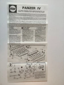 Airfix Modellbausatz - Aufbauanleitung - Panzer IV - Bild 1 von 2