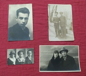1920s 30s lot 4 Jewish photos kovno Yiddish Hebrew handwriting Judaica - Picture 1 of 12