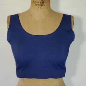 Bali Size 2XL Bra Navy Blue Wireless Removable Pads Reinforced Seamless Support - Picture 1 of 8