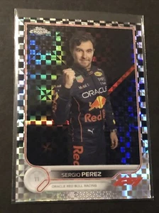 Topps 2022 Chrome F1 Sergio Perez #21 - Checker Flag X Fractor - Bild 1 von 2