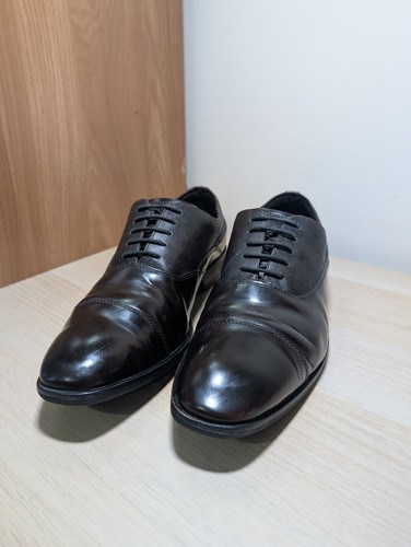 SCARPE OXFORD STRINGATE CRAFTMASTER DA UOMO IN PELLE MARRONE SCURO CLARKS TAGLIA 9 5 EU 44