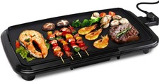 GRIGLIA GRILL PIASTRA ELETTRICA E BISTECCHIERA ELIMINA GRASSI 1800W TEMPERATURA