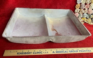 Vintage Aluminium Kuchenform in Form eines offenen Buches - Bild 1 von 6