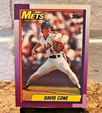 1990 Topps David Cone  New York Mets #30 Centered MC