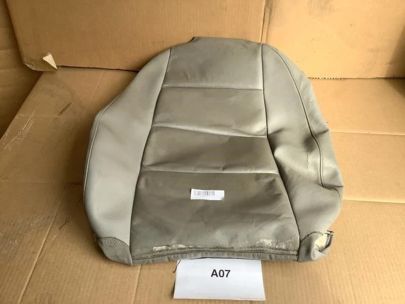 AUDI A6 3.2 QUATTRO 2005 2011 ASIENTO DEL CONDUCTOR DELANTERO IZQUIERDO CUBIERTA COJÍN SUPERIOR CUERO Foto 1 de 4