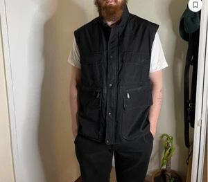 Vintage Burberry utility vest fishing jacket nova check gilet - Picture 1 of 5