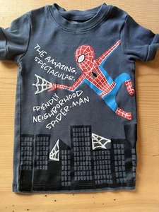 Marvel Spotted Zebra Spider-Man Tee Shirt Pajama Top Size XS - Picture 1 of 5