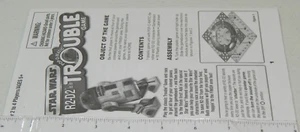 2009 Star Wars R2-D2 Pop-O-Matic Trouble Board Game Replacement Manual Only - Picture 1 of 1