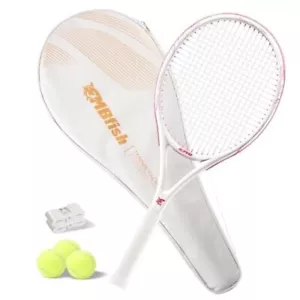 Tennis Racket - Super Value Set with Pre-Strung, Comfortable Handle, 27'' Pink - Picture 1 of 7